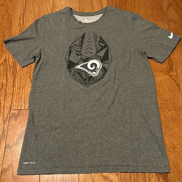 Los Angeles Rams Nike gray Fan Gear Icon Performance T-Shirt unisex - Picture 1 of 7